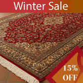Fine handmade Kashmir Silk rug - WS306355