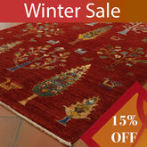 Handmade Afghan Shahi rug - WS306475