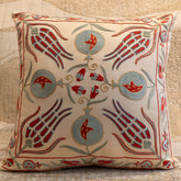 Handmade Uzbek Suzani Silk Cushion - 307746AO