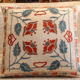 Handmade Uzbek Suzani Silk Cushion - 307746Y