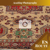 Fine handmade Afghan Kazak rug - ENR307883