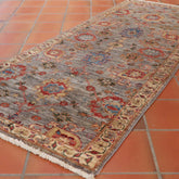 Handmade Afghan Choeb Rang short runner - 307949