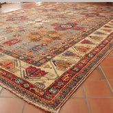 Handmade fine Afghan Kazak carpet - 308538