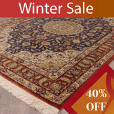 Handmade Oriental Qum wool and silk rug - WS309276