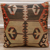 Small Handmade Turkish kilim cushion -309674-AG
