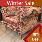Handmade Turkish kilim Chesterfield Chair - WS309812
