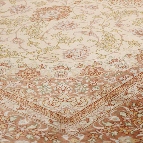 Extra fine handmade Oriental Qum silk - 118869