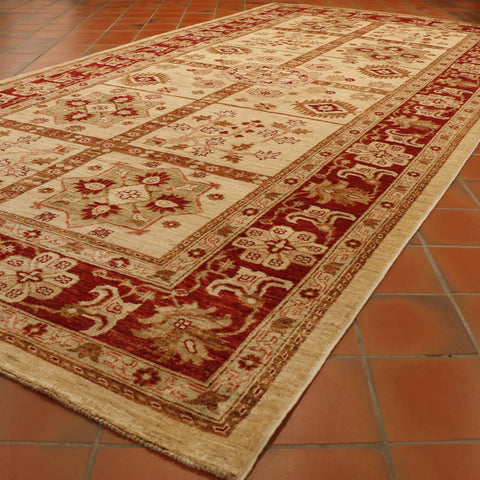 Fine handmade Afghan Ziegler wide runner - 26325194