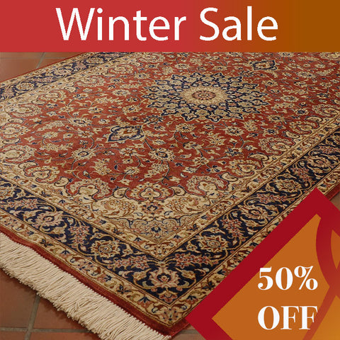 Extra fine handmade Oriental Qum silk - WS273880