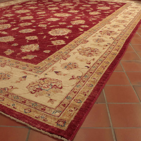 Fine handmade Afghan Ziegler large carpet - 27325907