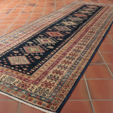 Extra fine handmade Afghan Kazak runner - 27425079