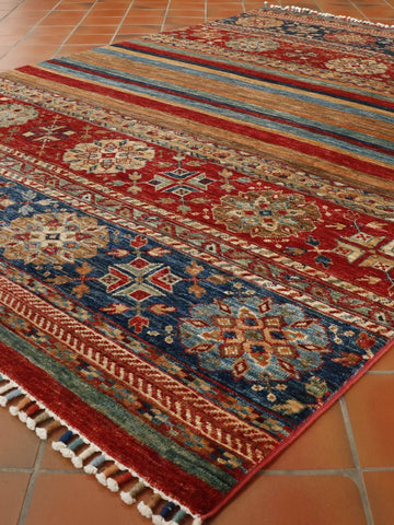 Fine handmade Afghan Samarkand rug - 27425315