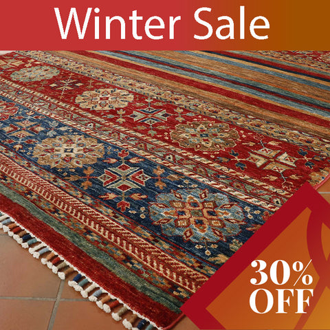 Fine handmade Afghan Samarkand rug - 27425315