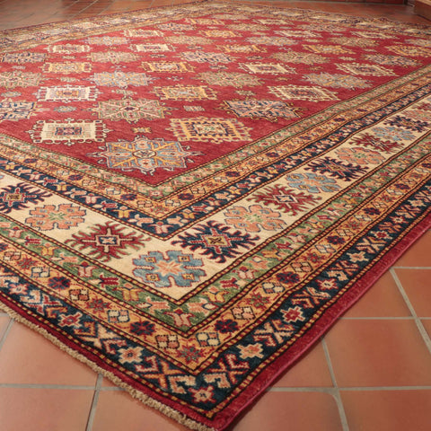 Fine handmade Afghan Kazak carpet - 28425953