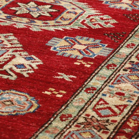 Fine handmade Afghan Kazak runner - 29525682