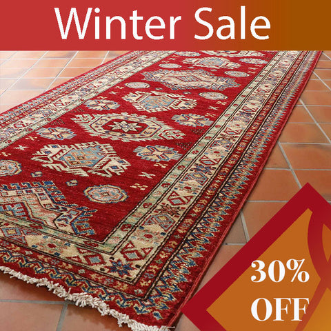 Fine handmade Afghan Kazak runner - WS295682