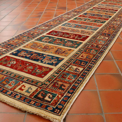 Handmade Afghan Aryana runner - 295716