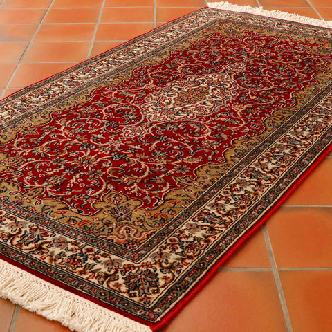 Fine handmade Kashmir silk rug - 306349