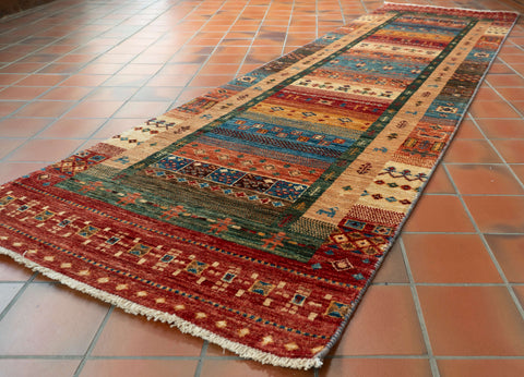 Handmade Afghan Loribaft runner - 306549