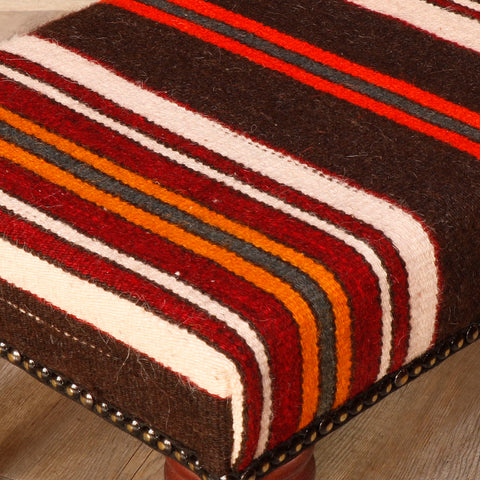 Small Turkish kilim stool - 30625816