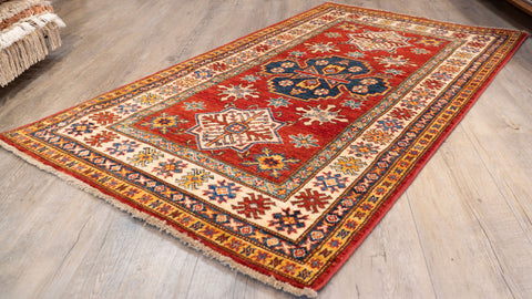 Handmade fine Afghan Kazak rug - 307029