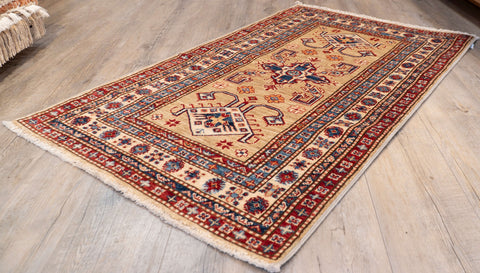 Handmade fine Afghan Kazak rug - 307034