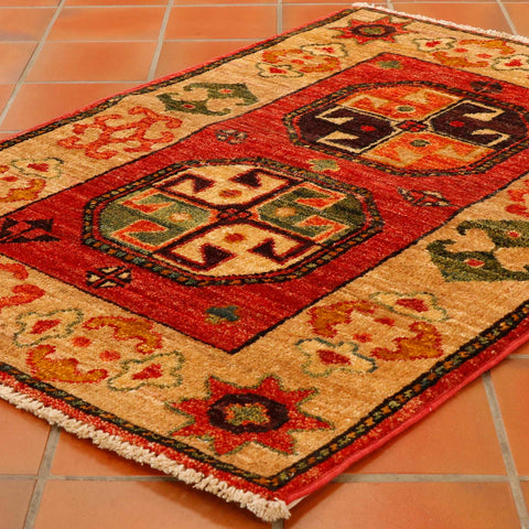 Handmade Afghan Ersari rug - 307318