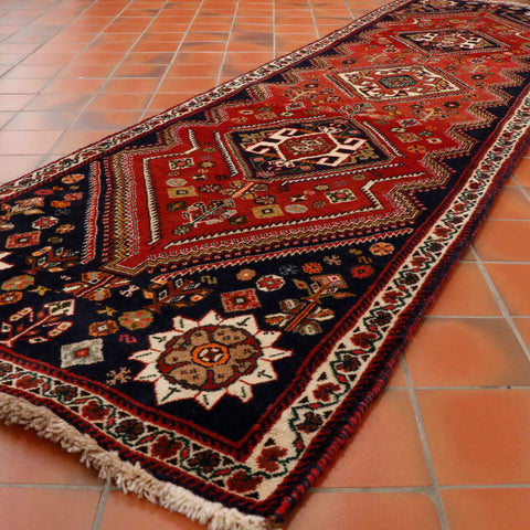 Fine handmade Persian Qashqai runner - 307357