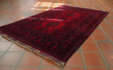 Handmade fine Afghan Kunduz rug - 30725430