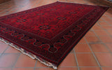 Handmade fine Afghan Kunduz rug - 307432