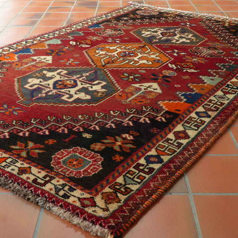 Handmade Oriental Qashqai rug - 307612