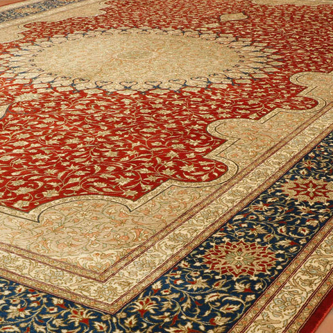 Extra fine handmade Qum carpet - 30725656