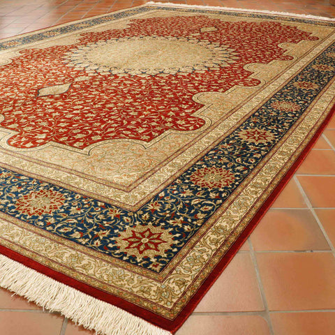 Extra fine handmade Qum carpet - 30725656