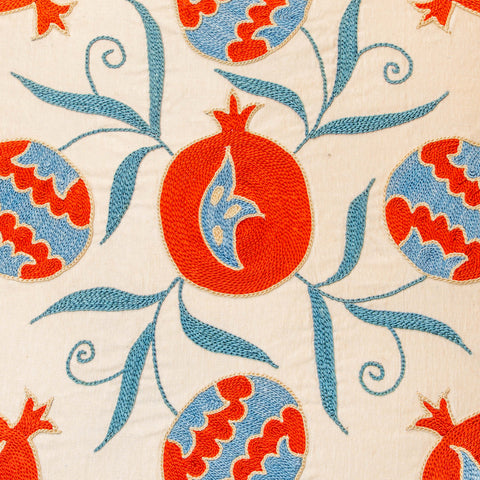 Handmade Uzbek Suzani Silk Cushion - 307746-BC