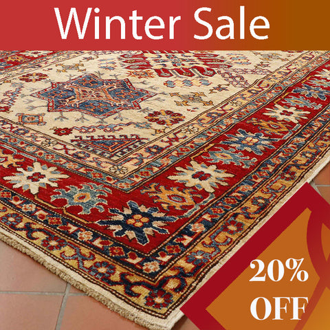 Handmade Afghan Kazak rug - WS307780