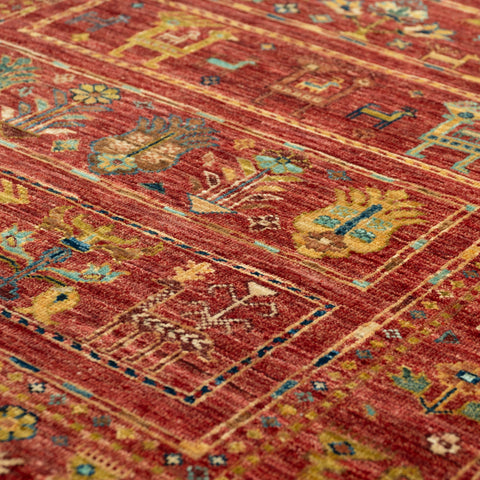 Handmade fine Afghan Samarkand rug - 308001