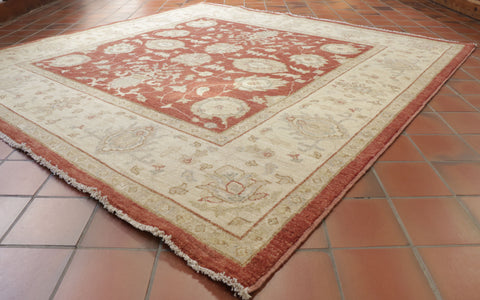 Handmade Afghan Ziegler square rug - 308070