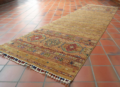 Handmade fine Afghan Samarkand runner - 308171