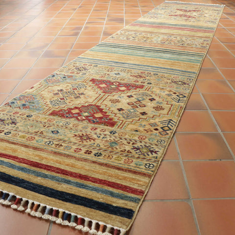 Handmade fine Afghan Samarkand runner - 308175