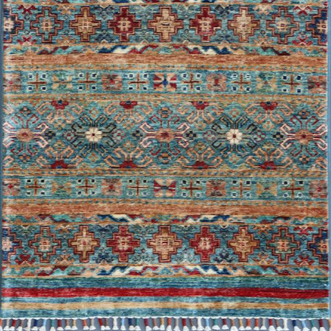 Handmade fine Afghan Samarkand runner - ENR308179