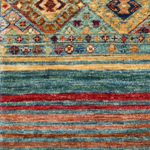 Handmade fine Afghan Samarkand rug - ENR308184