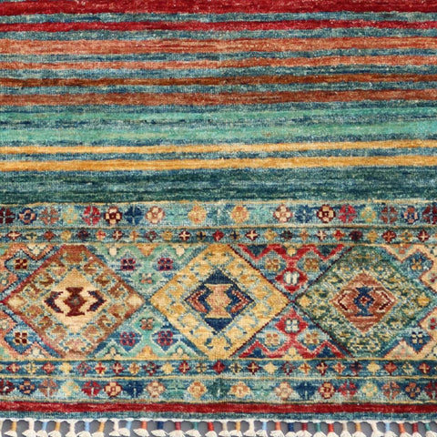 Handmade fine Afghan Samarkand rug - ENR308184