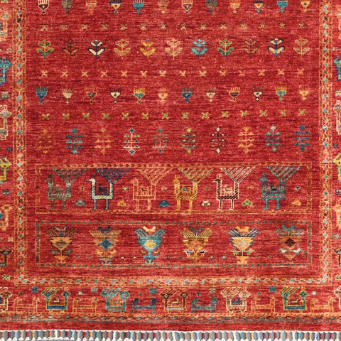 Handmade fine Afghan Samarkand rug - ENR308199