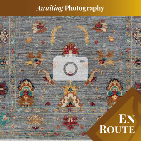 Handmade fine Afghan modern Ziegler rug - ENR308240