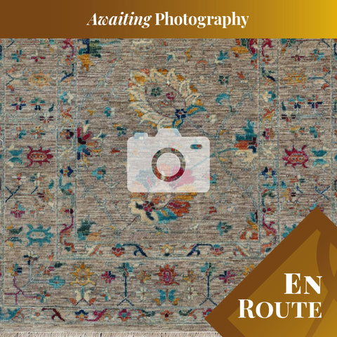 Handmade Modern Afghan Ziegler rug - ENR308241