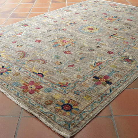 Handmade modern Afghan Ziegler rug - 308242