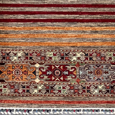 Handmade Afghan Kharjeen rug - ENR308326