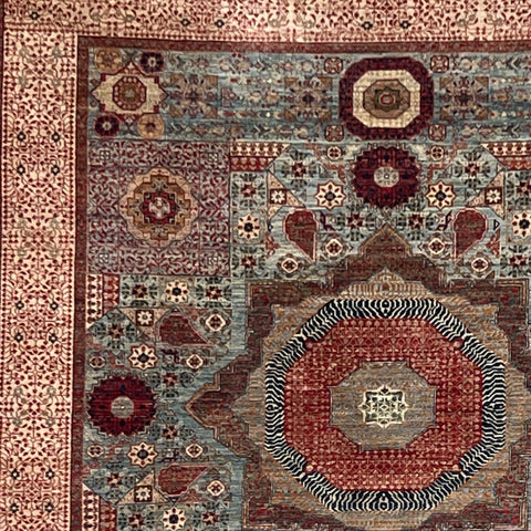 Handmade Afghan Mamluk carpet - ENR308330