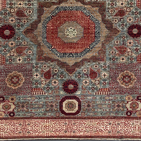 Handmade Afghan Mamluk carpet - ENR308330