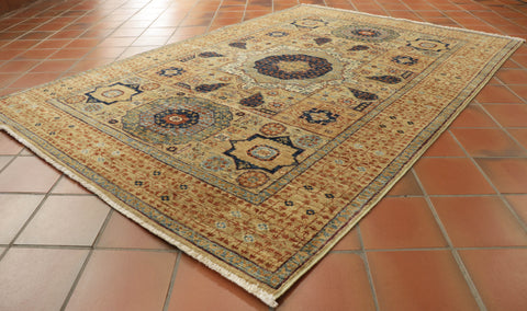 Handmade Afghan Mamluk rug - 308332